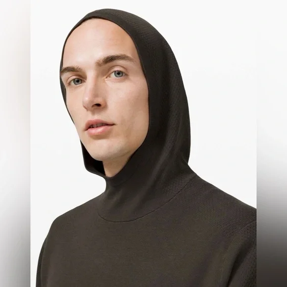 Lululemon Cascade Coast Hoodie Men's Medium Soft Performance Dark Olive - Picture 3 of 9